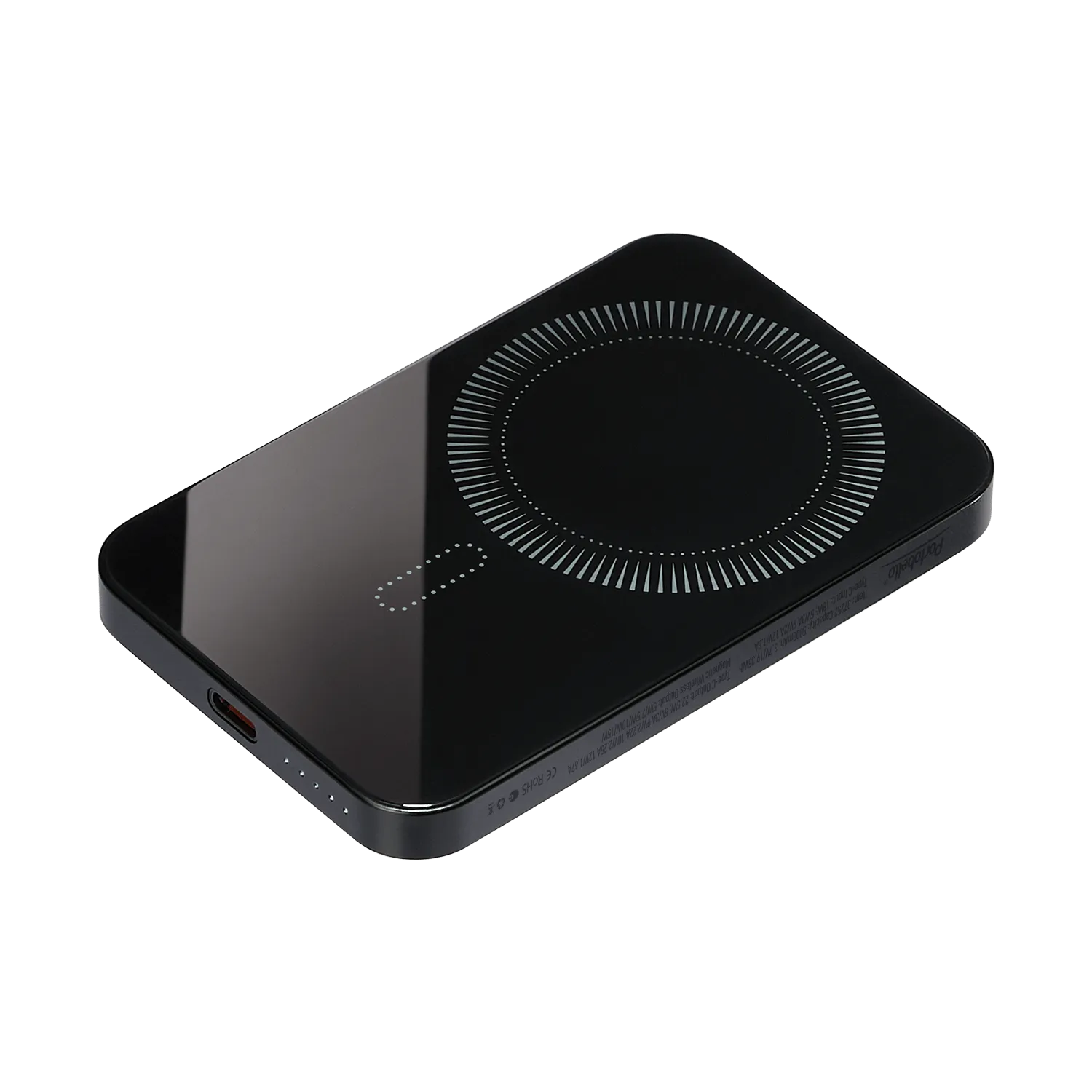 Внешний аккумулятор Artex PD 5000mAh с функцией беспроводной зарядки 15W, черный