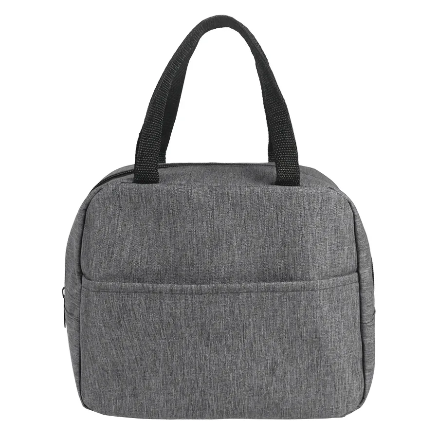 Термосумка "EAT", серый меланж, 24 x 21 x 12 см, полиэстер 300D