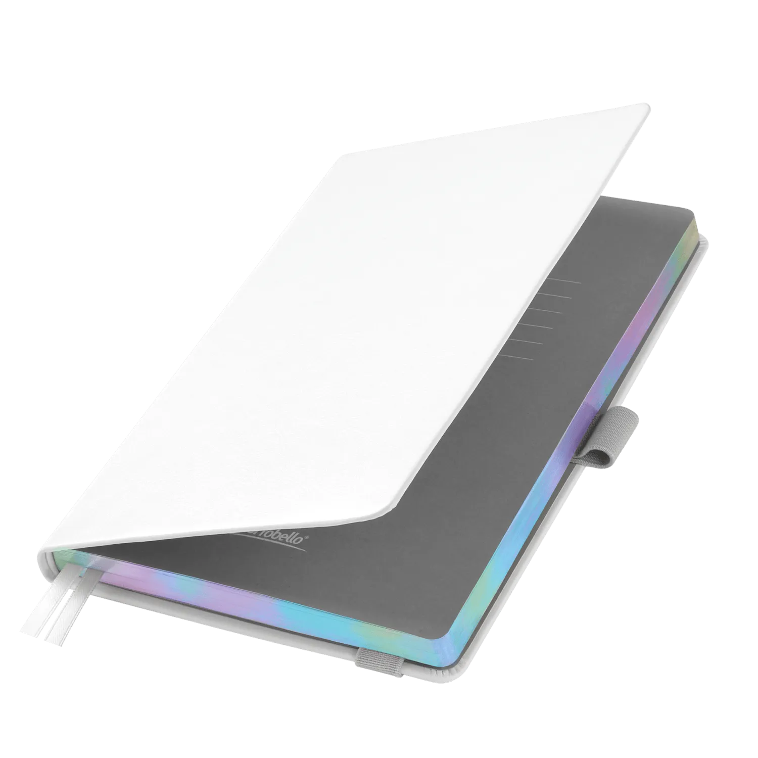 Ежедневник Гэлакси (Galaxy) недатированный, жесткая обложка, срез голограф. фольга, белый