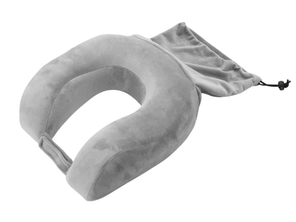 Подушка с эффектом памяти и вшитым чехлом "Stash & Snooze"