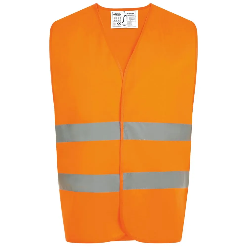 Жилет светоотражающий Secure Pro оранжевый неон, размер 10/14 лет
