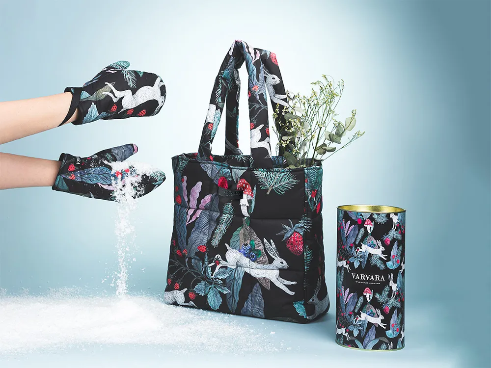 Сумка стеганая «Зайцы». Varvara