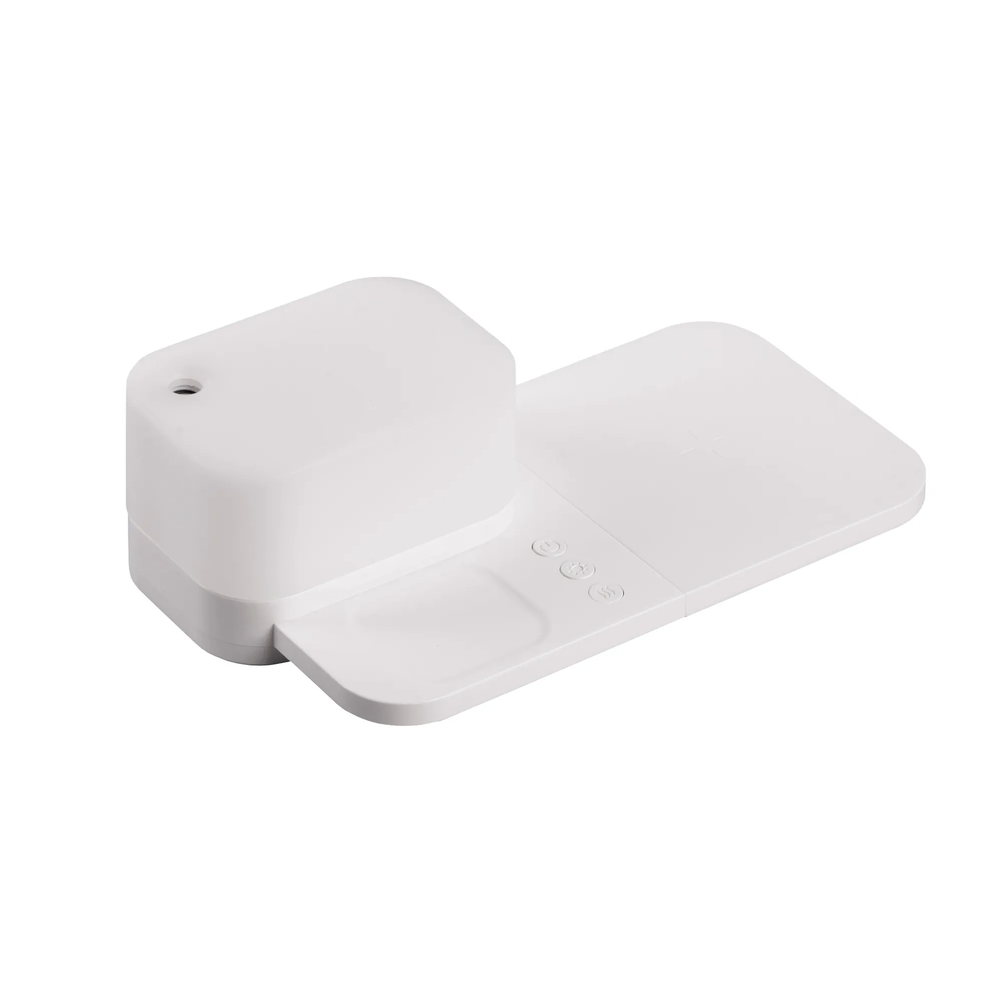 Настольная беспроводная (15W) зарядная станция  "Smart Base" с увлажнителем и лампой белый