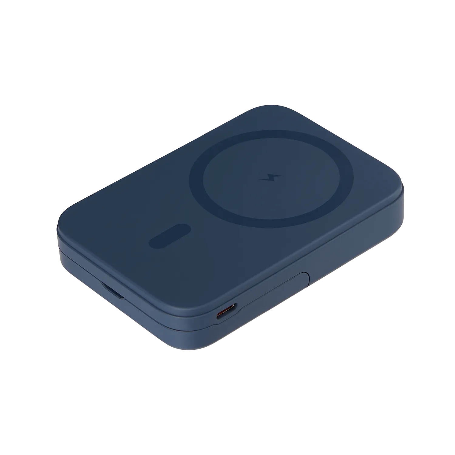 Внешний аккумулятор Union PD 10000mAh с функцией беспроводной зарядки 15W, синий