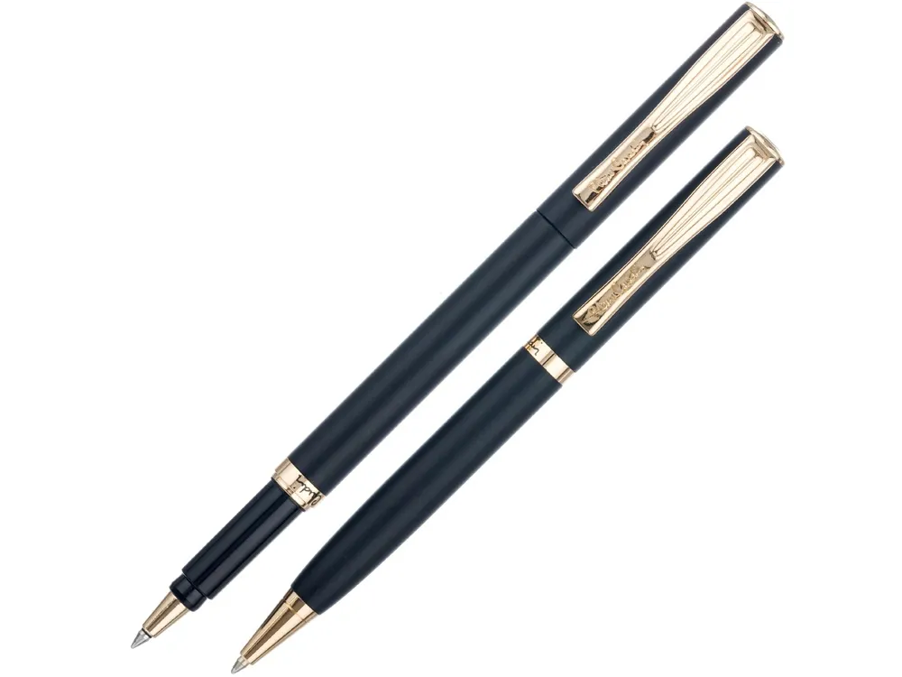 Набор Pierre Cardin PEN&PEN: ручка шариковая + роллер. Цвет - черный. Упаковка Е.